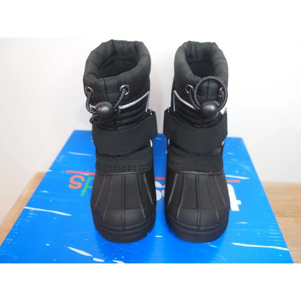 Totes Kids Black‎ Waterproof Snow Boots Size 5T